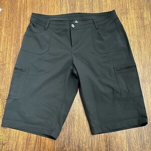 Women’s Kuhl Black Hiking Shorts adjustable length size 16